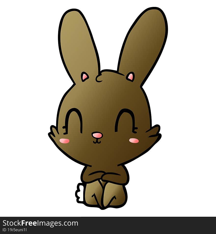 cute cartoon rabbit. cute cartoon rabbit