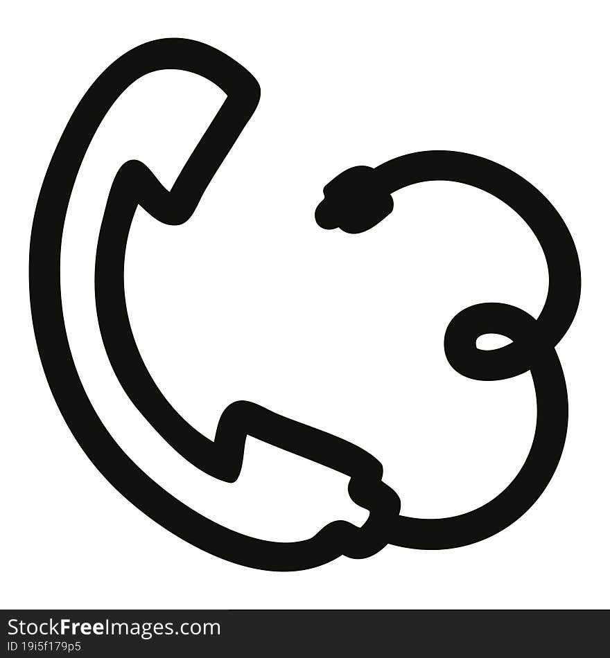 telephone handset icon