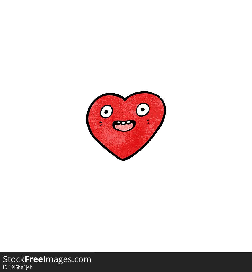 crazy heart cartoon character