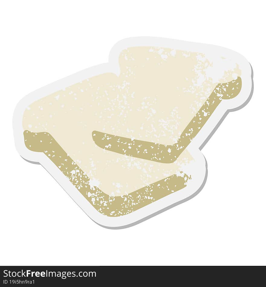 slices of wholemeal bread grunge sticker