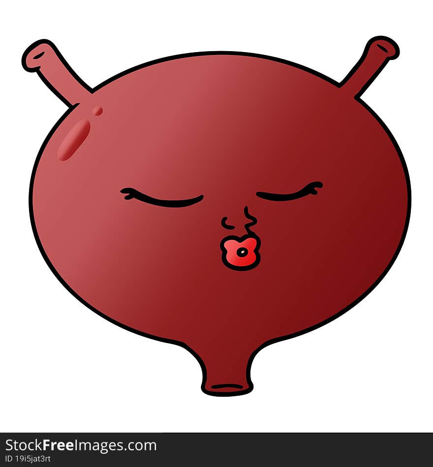 cartoon bladder. cartoon bladder