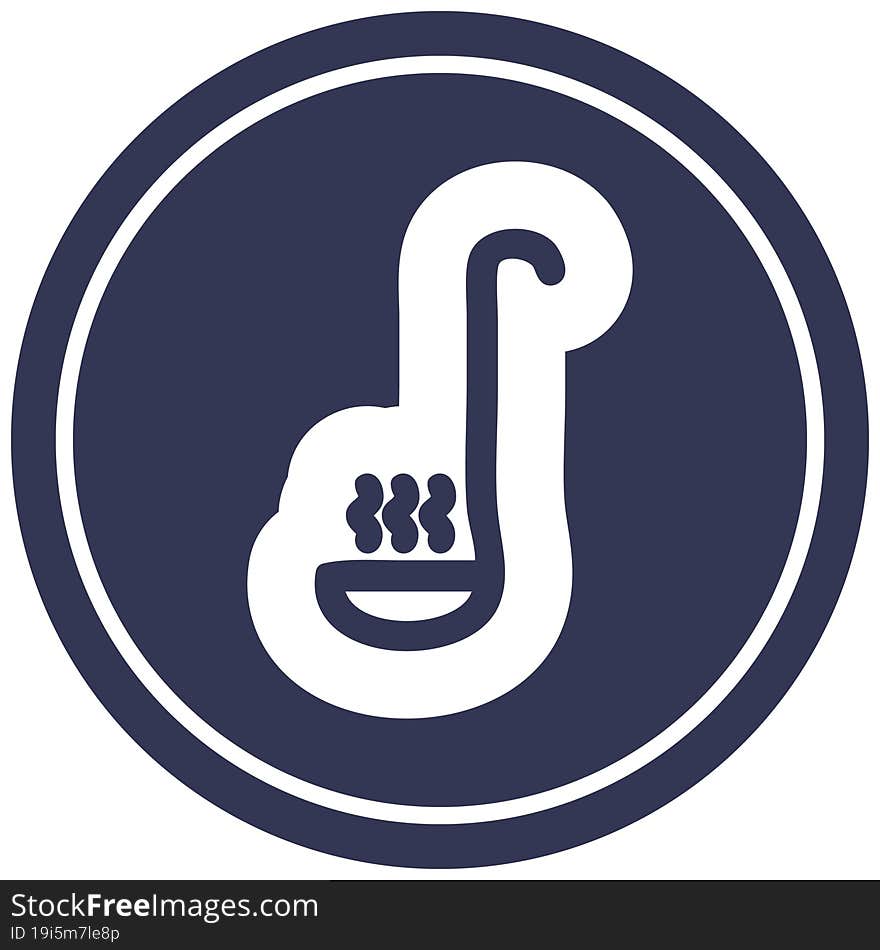 soup ladle circular icon