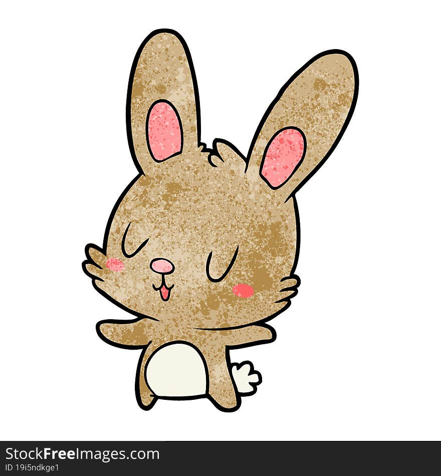 cute cartoon rabbit. cute cartoon rabbit