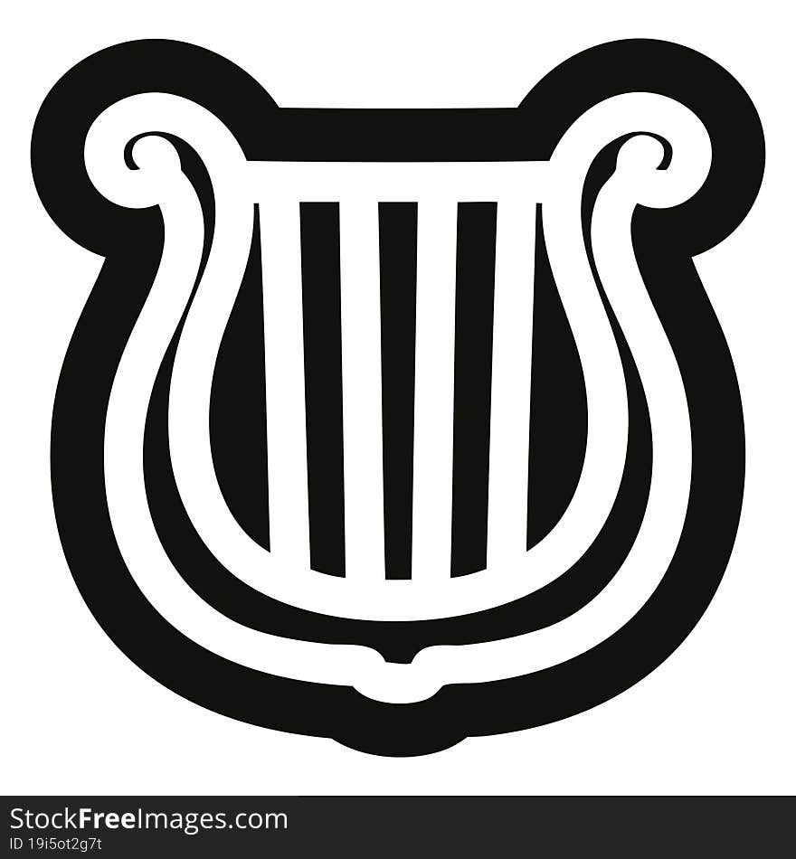 musical instrument harp icon symbol