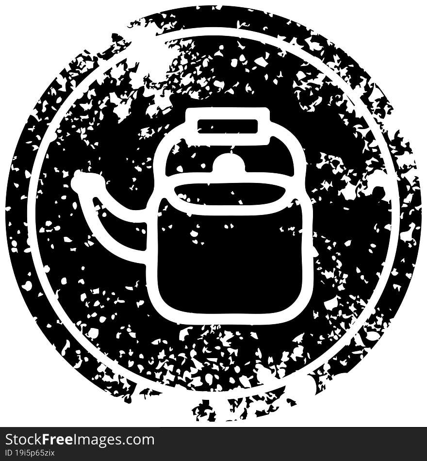 Kitchen Kettle Distressed Icon