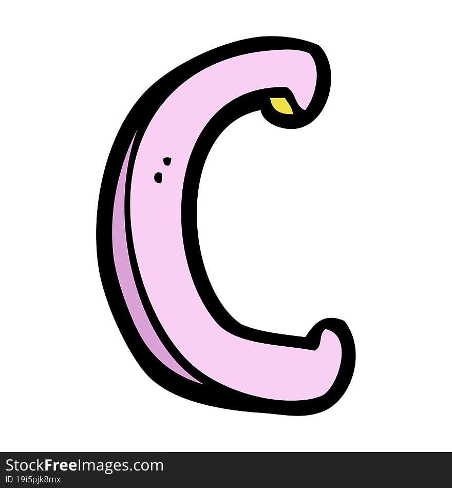 Cartoon Letter C