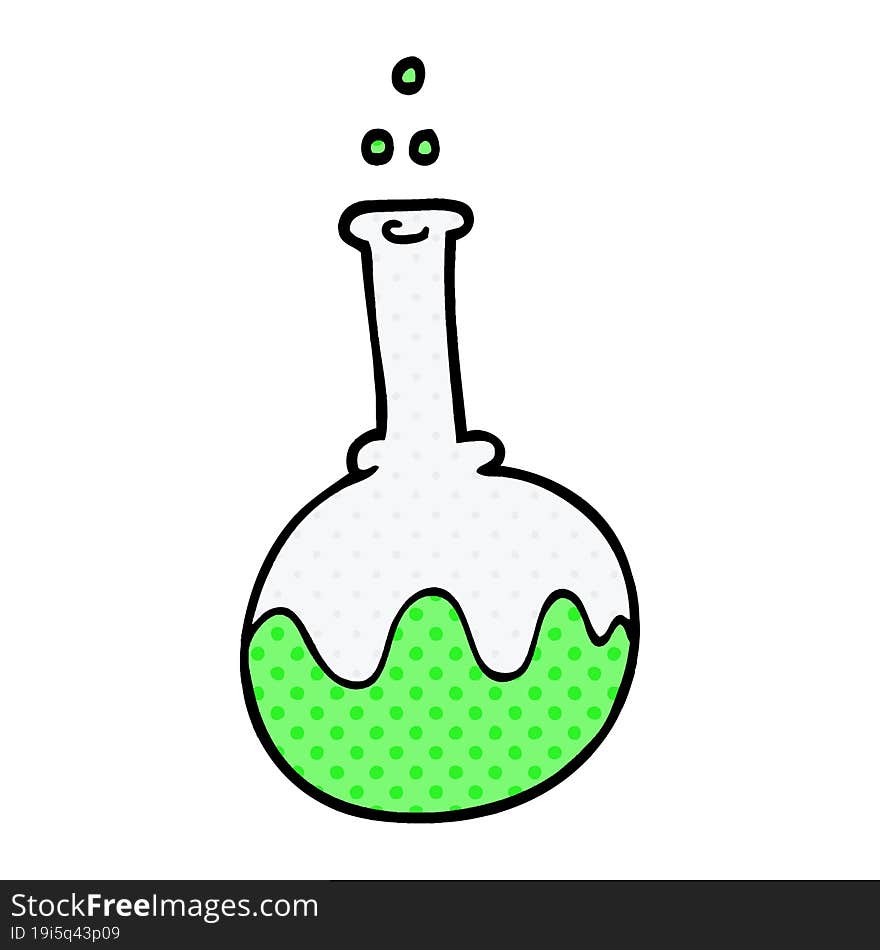 cartoon doodle science experiment