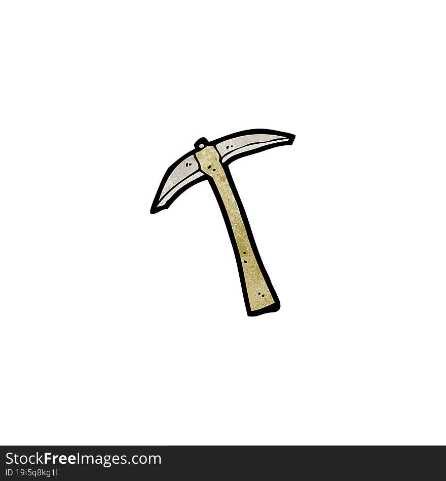 cartoon pick axe