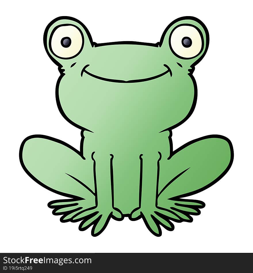 cartoon frog. cartoon frog