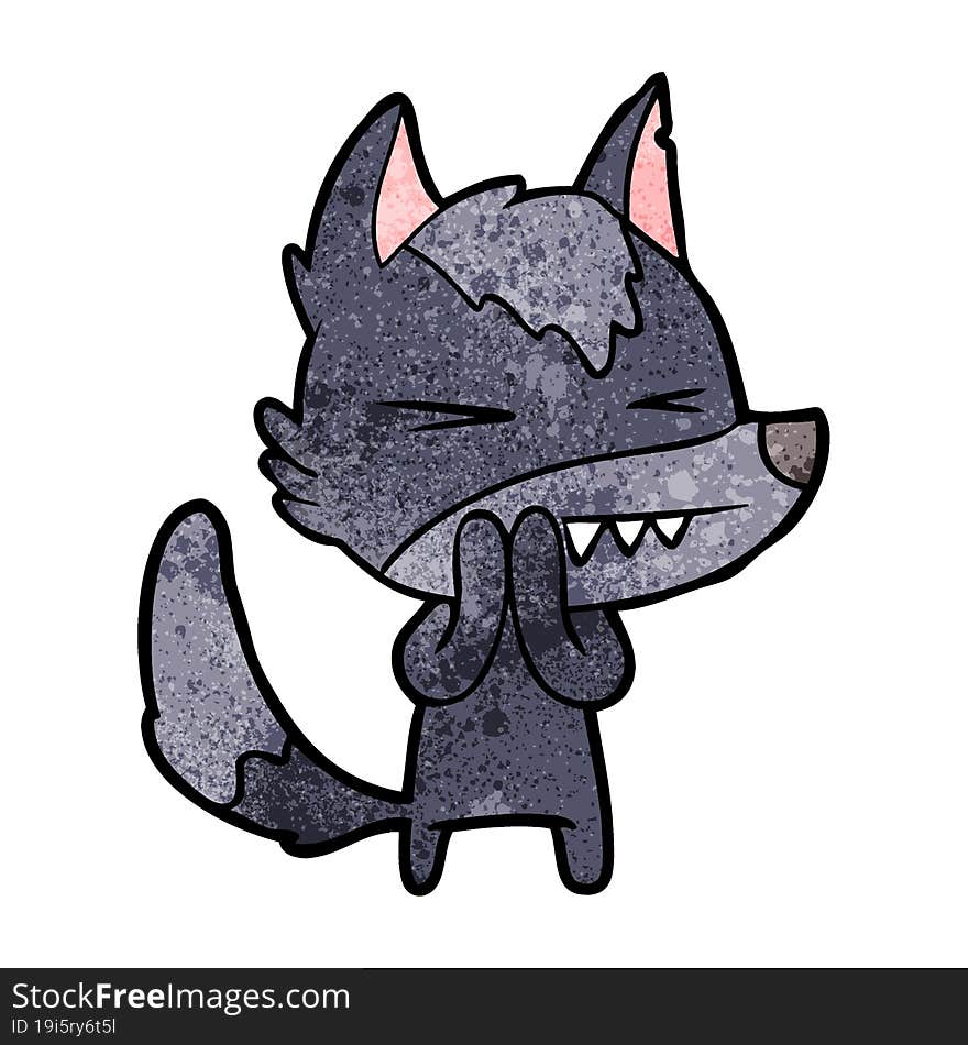 angry wolf cartoon. angry wolf cartoon