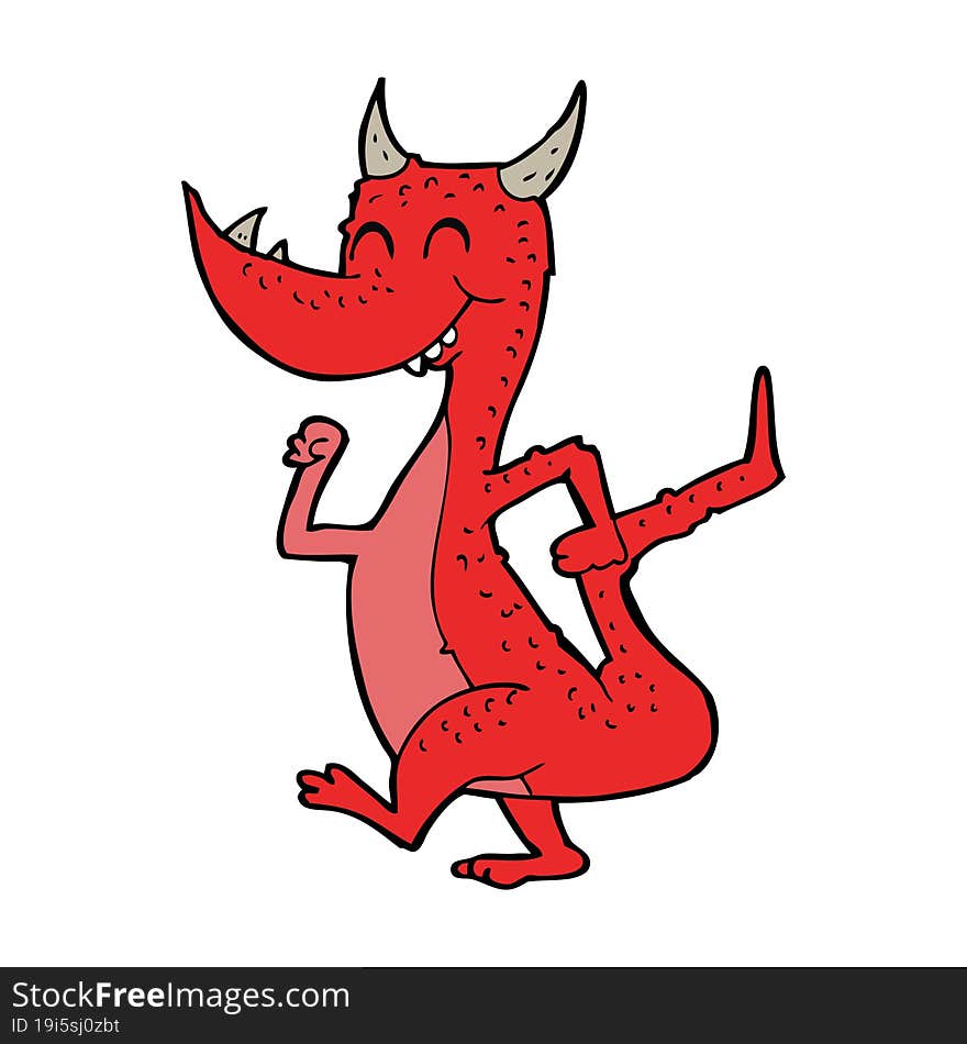 Cartoon Happy Dragon