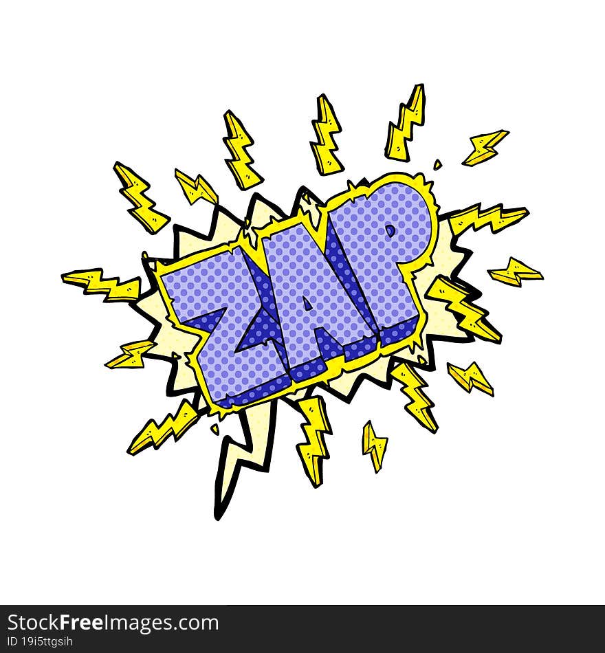 comic book speech bubble cartoon zap symbol