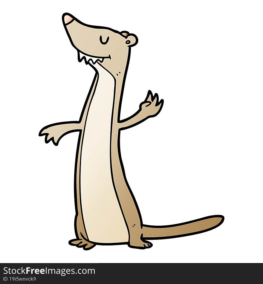 cartoon weasel. cartoon weasel