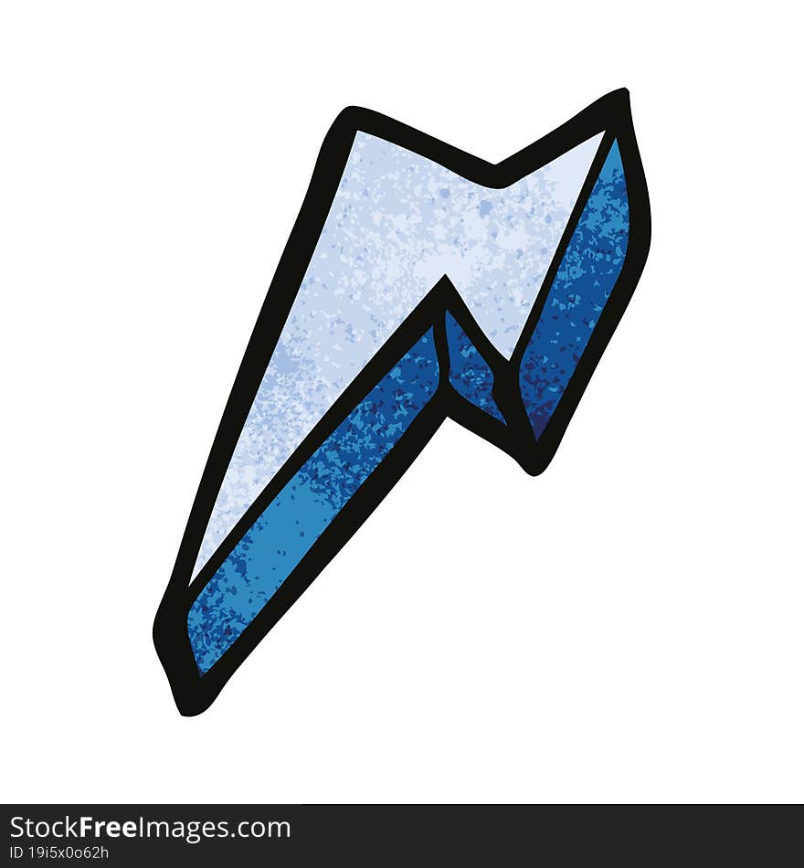 cartoon doodle decorative lightning bolt