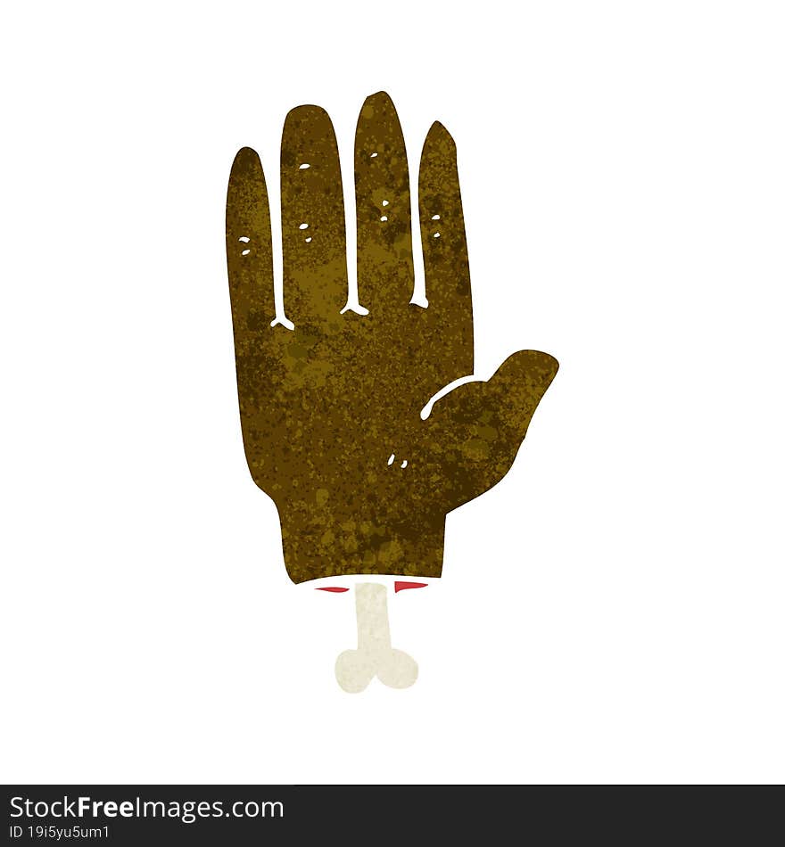 Cartoon Severed Hand