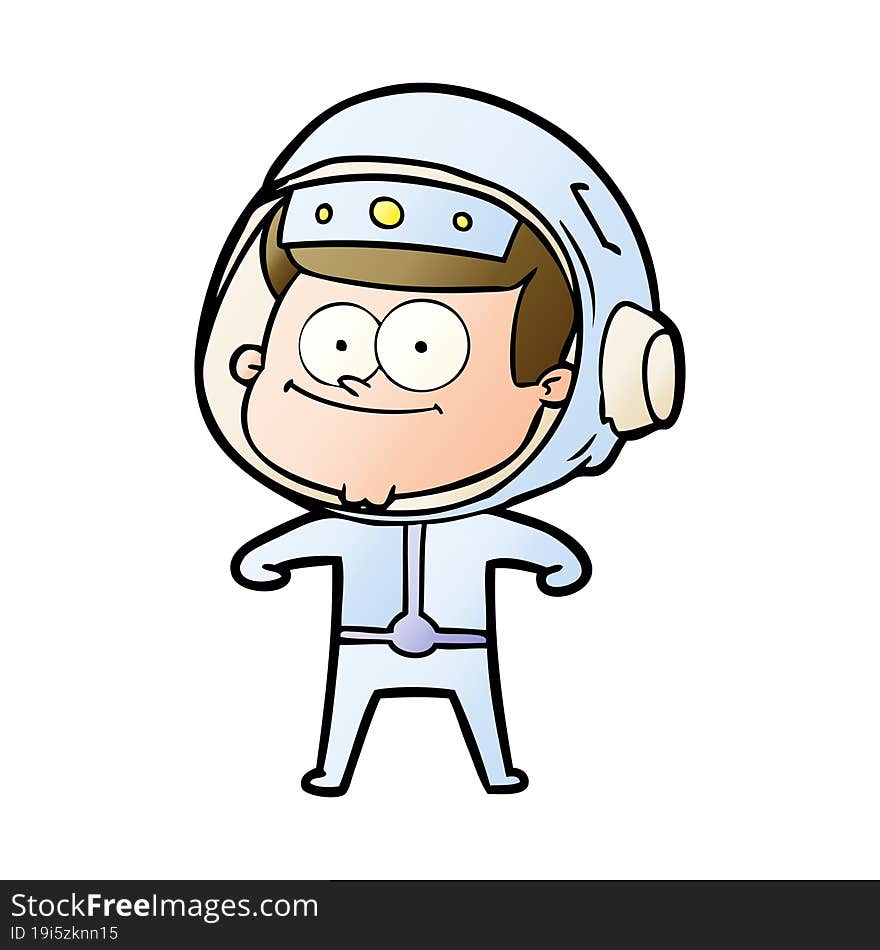 happy astronaut cartoon. happy astronaut cartoon