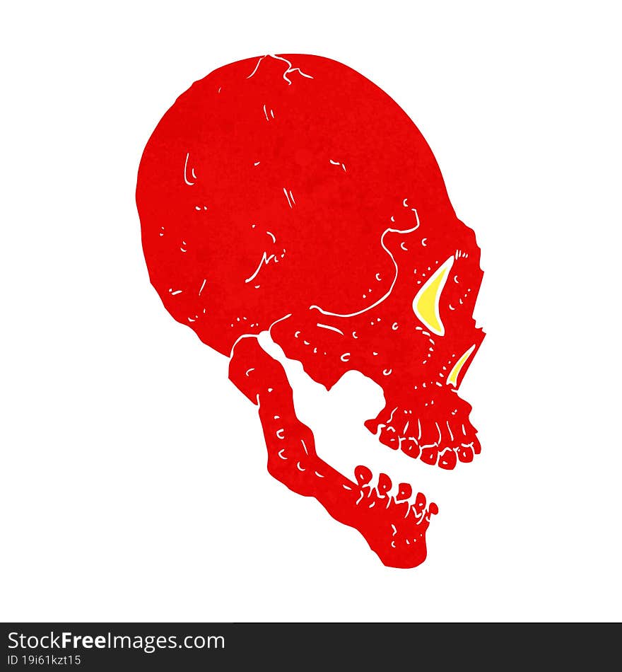 red skull illustration