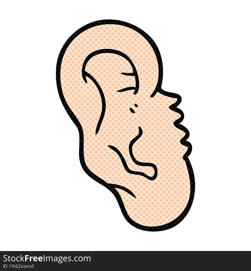 cartoon human ear