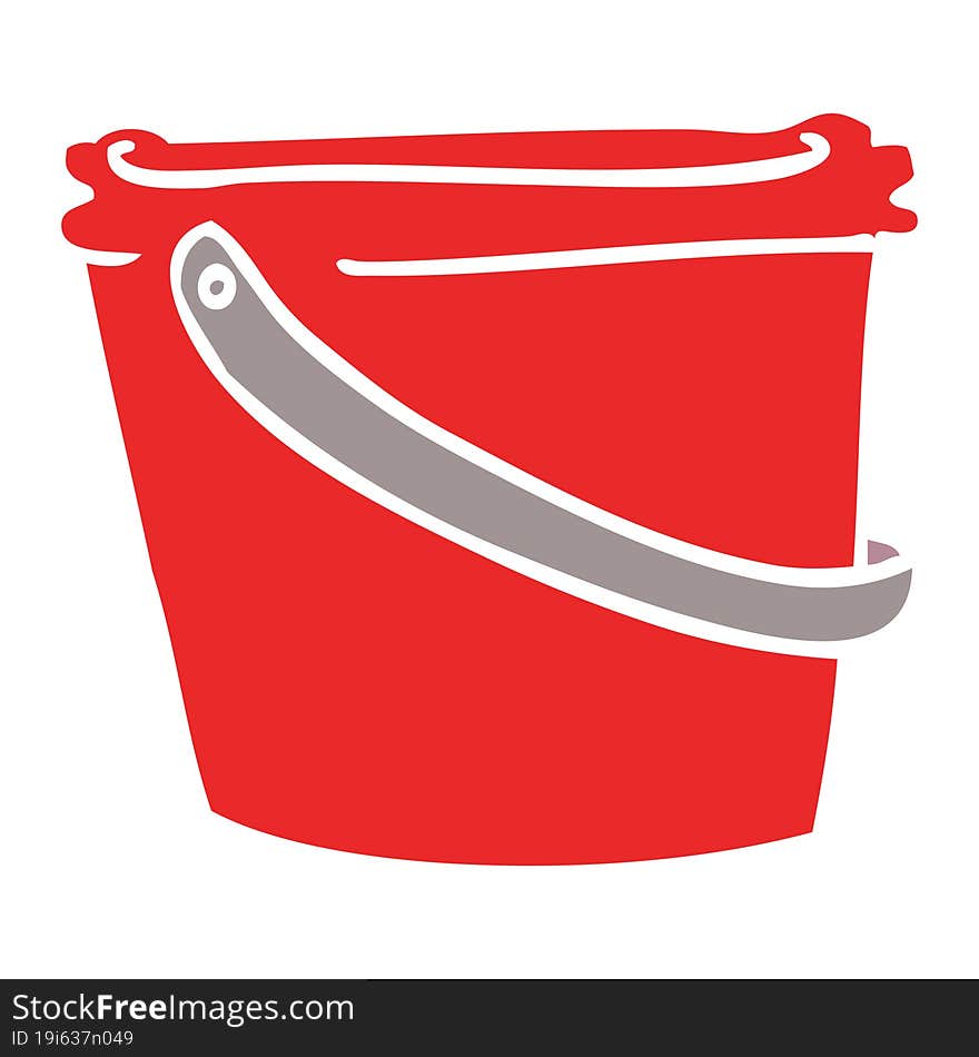 Cartoon Doodle Bucket