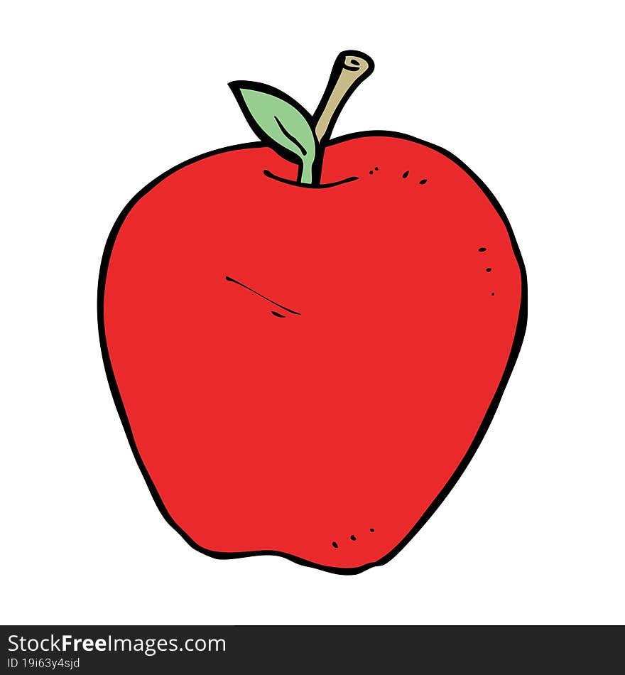 cartoon apple