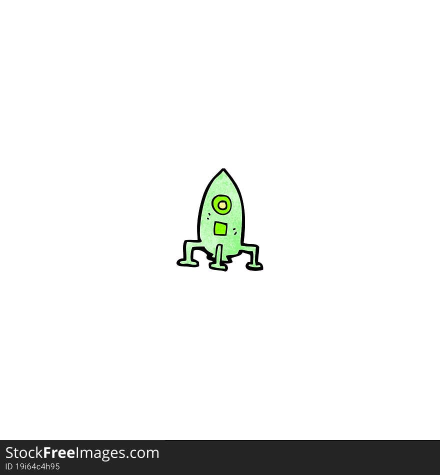 Cartoon Little Rocket