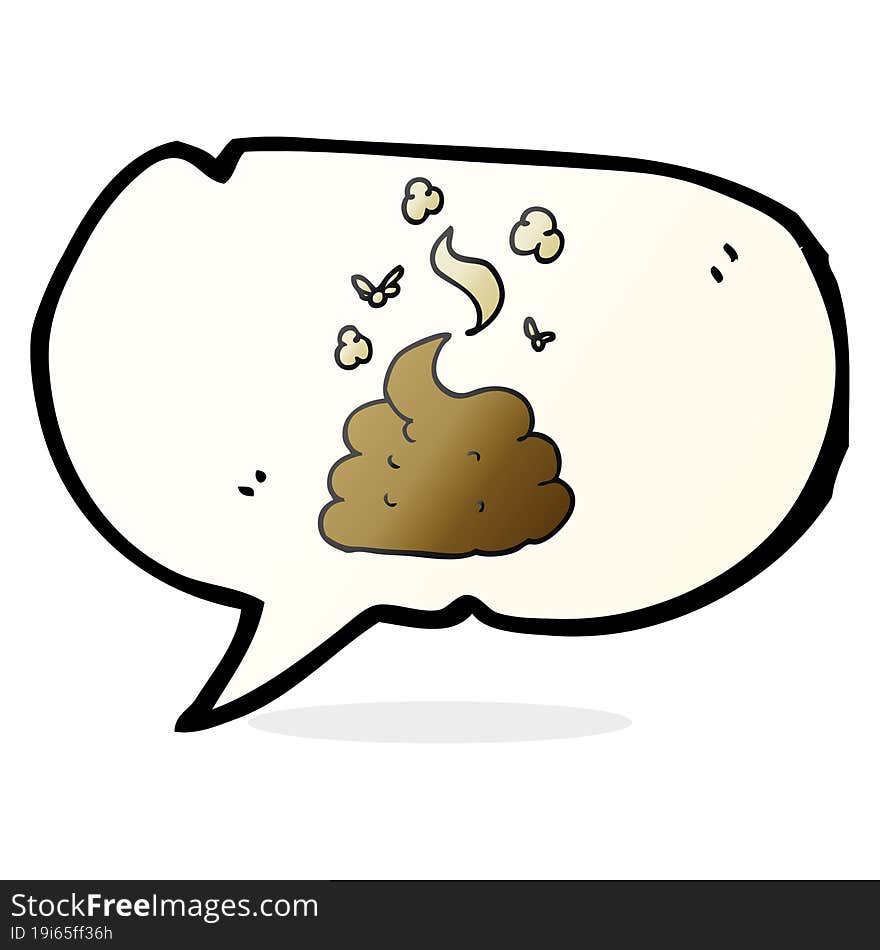 speech bubble cartoon gross poop