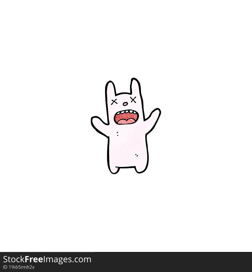 funny zombie cartoon rabbit