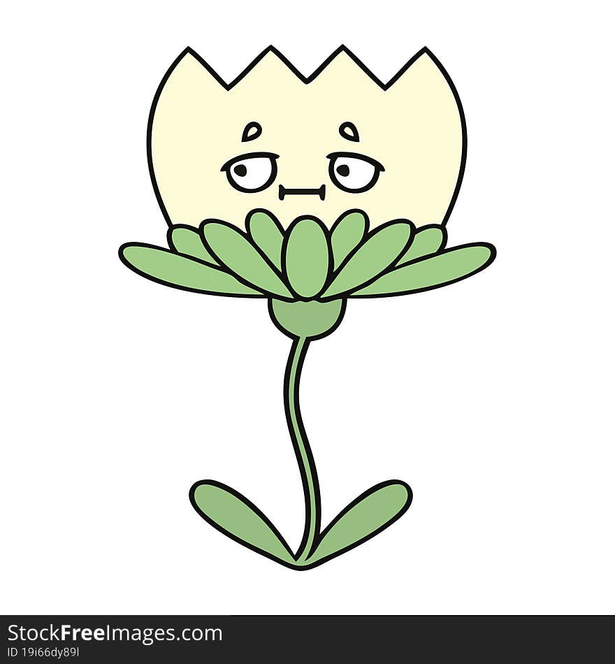 cute cartoon flower