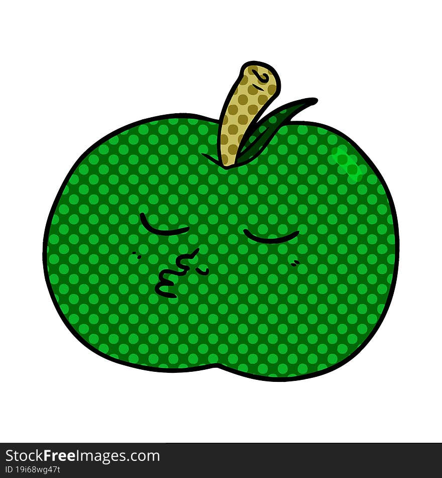 cartoon high quality apple. cartoon high quality apple