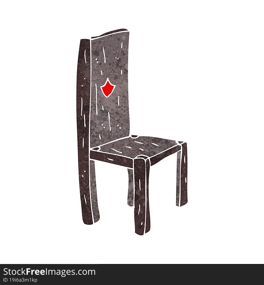 cartoon old chair