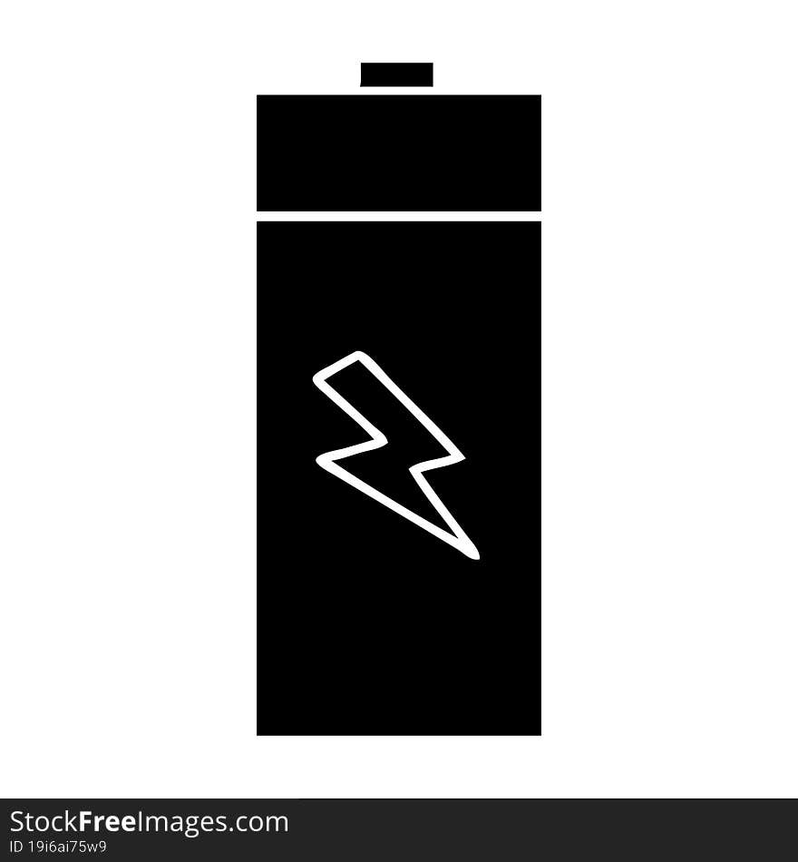 flat symbol electrical battery