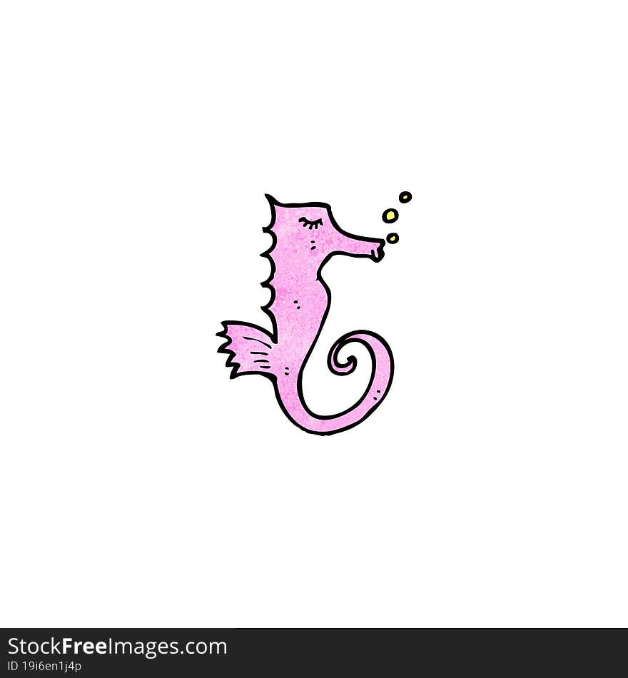 cartoon seahorse