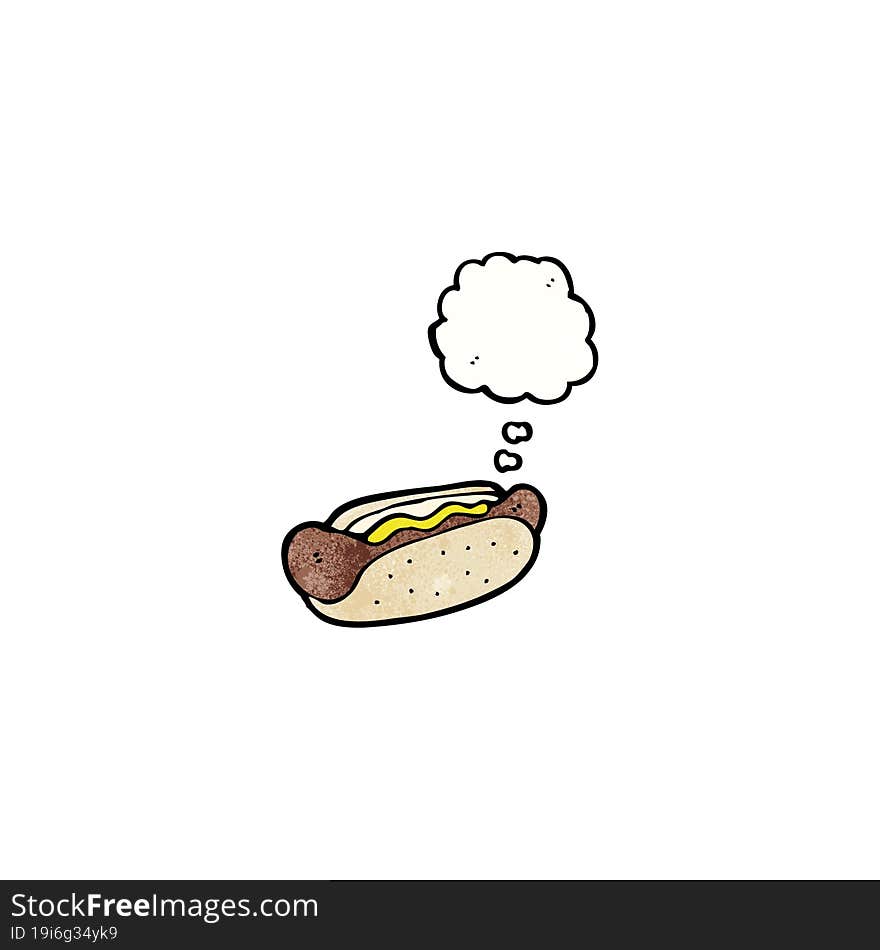 cartoon hotdog