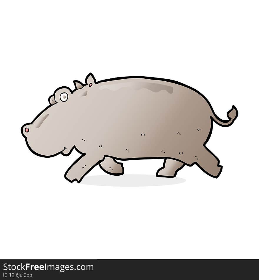 Cartoon Hippopotamus