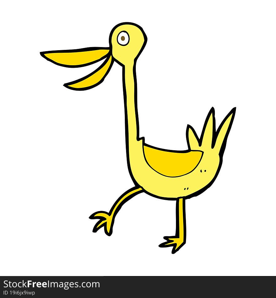 funny cartoon duck