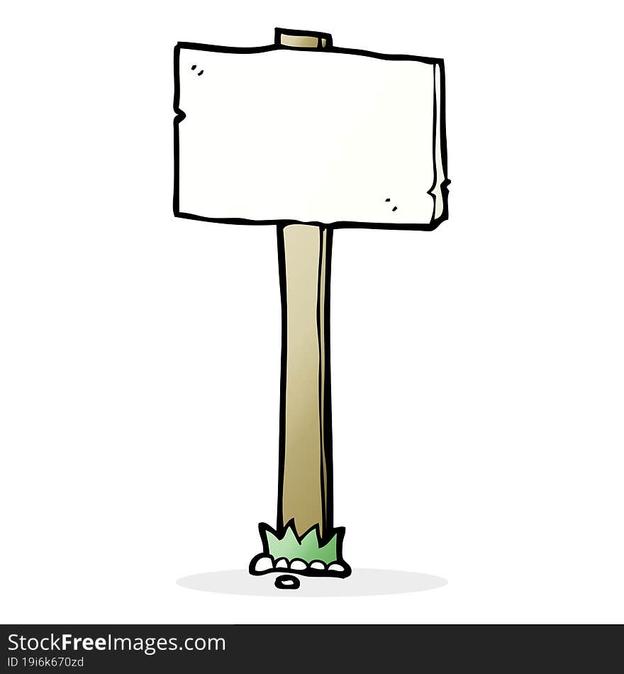 Cartoon Signpost