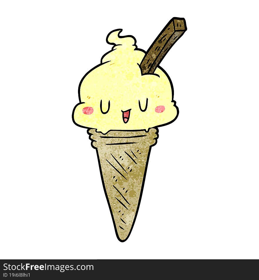 cute cartoon ice cream. cute cartoon ice cream