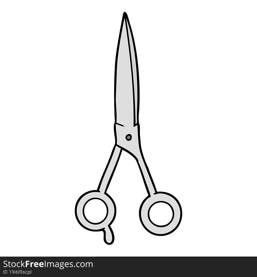 cartoon barber scissors. cartoon barber scissors