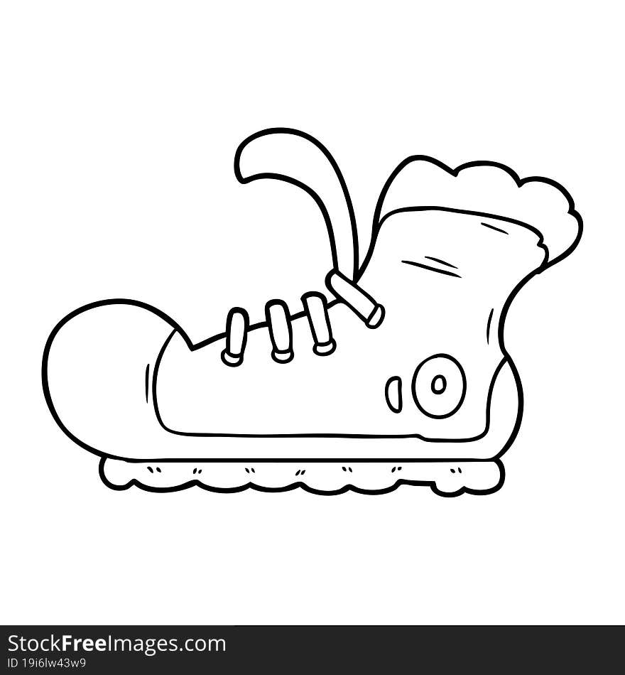 cartoon sneaker. cartoon sneaker