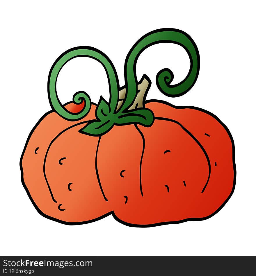 Cartoon Doodle Winter Squash