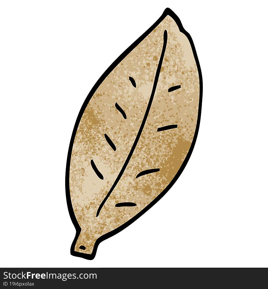 Cartoon Doodle Leaf