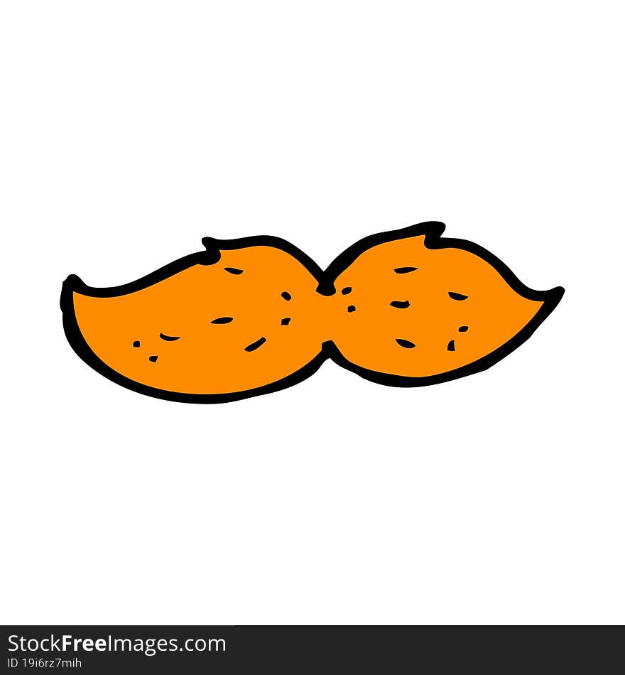 cartoon ginger mustache