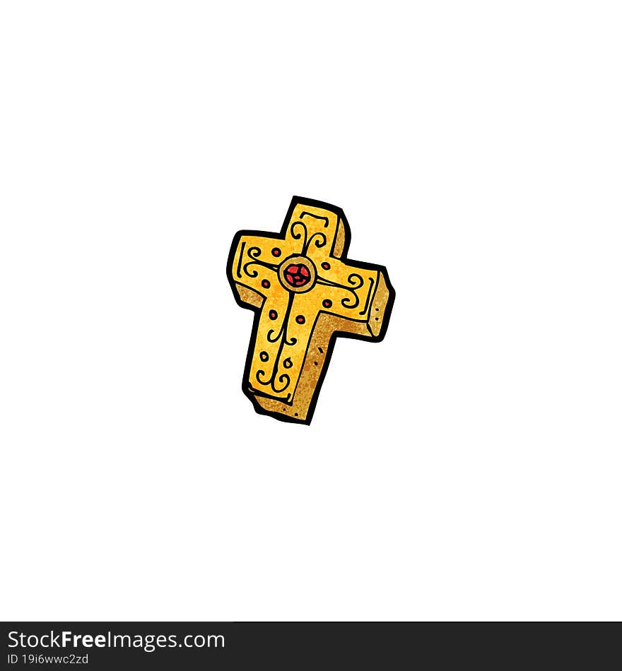 cartoon crucifix cross