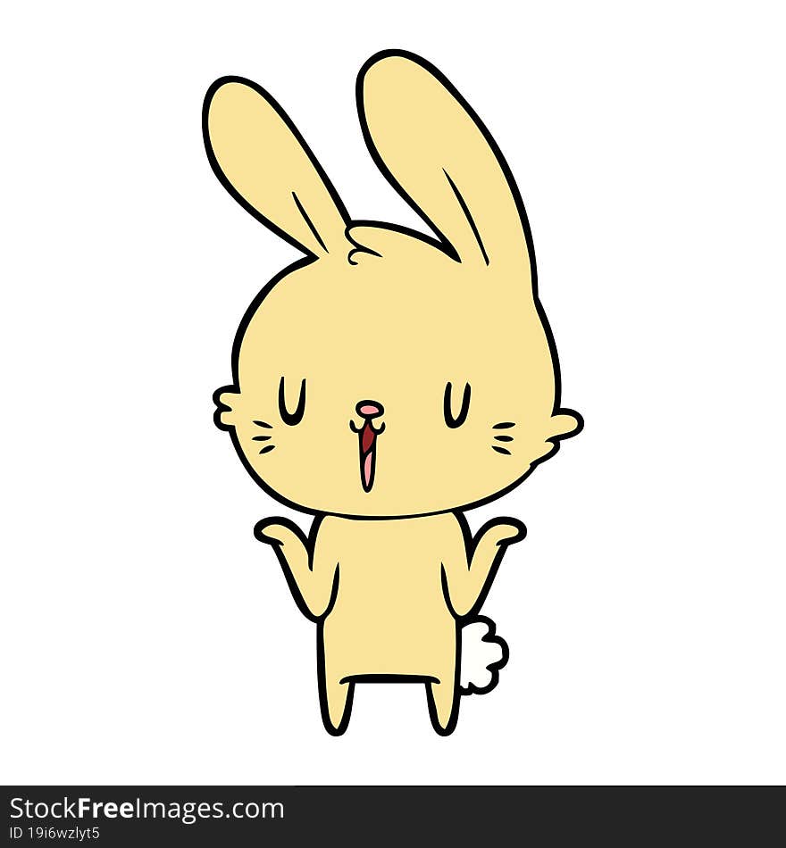 cute cartoon rabbit. cute cartoon rabbit