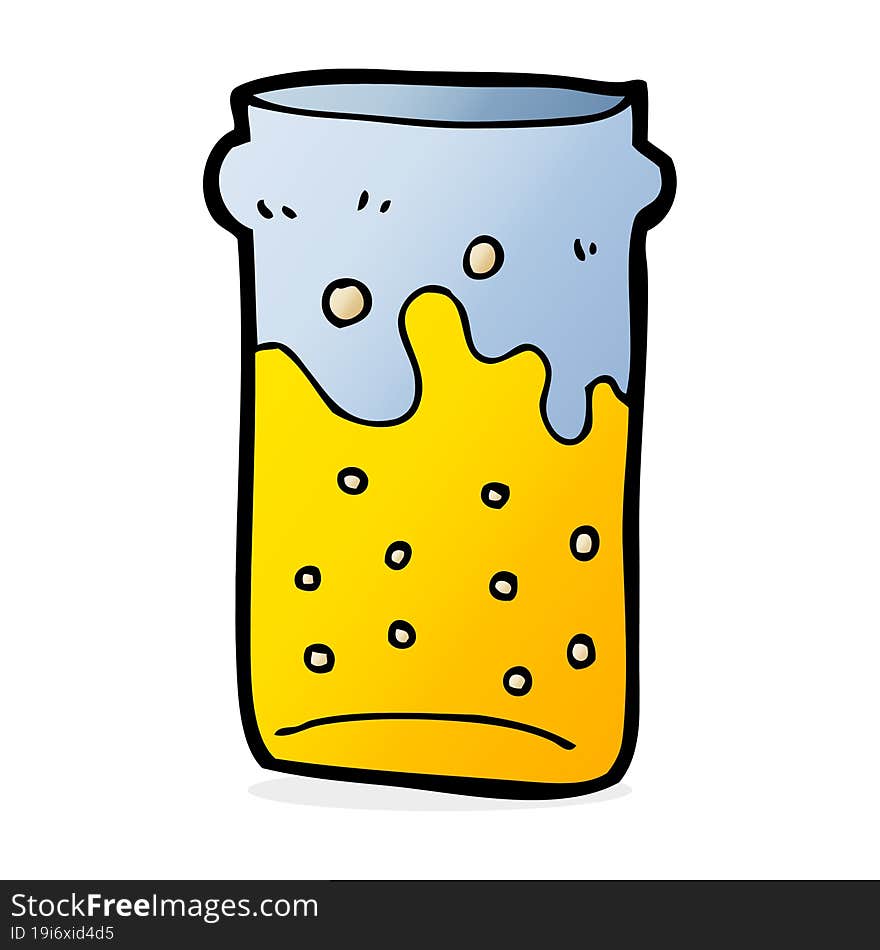 cartoon pint of beer