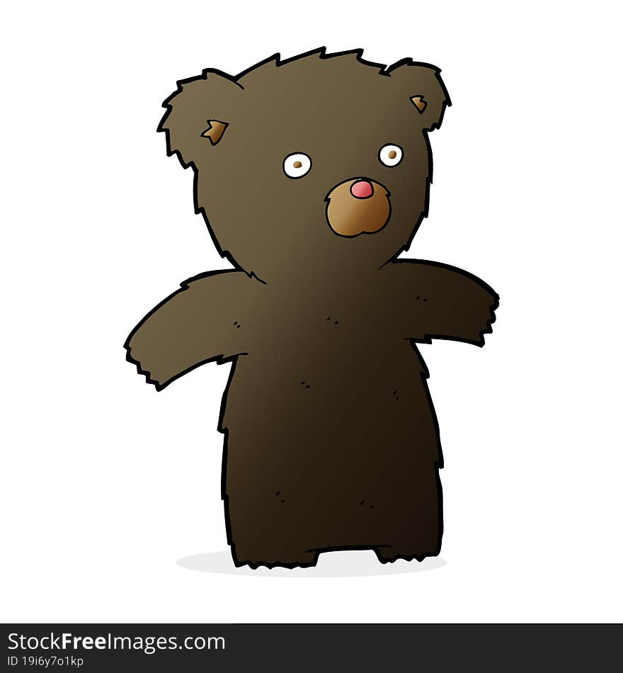 cartoon black bear