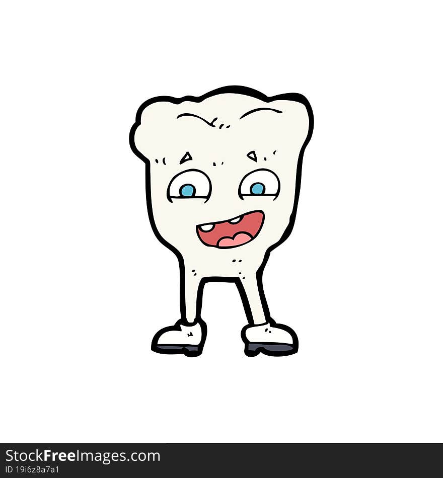 cartoon happy tooth