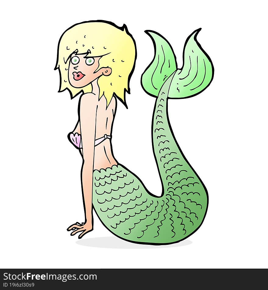 cartoon mermaid