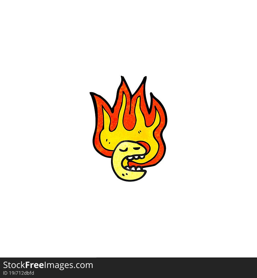 flaming emoticon face cartoon