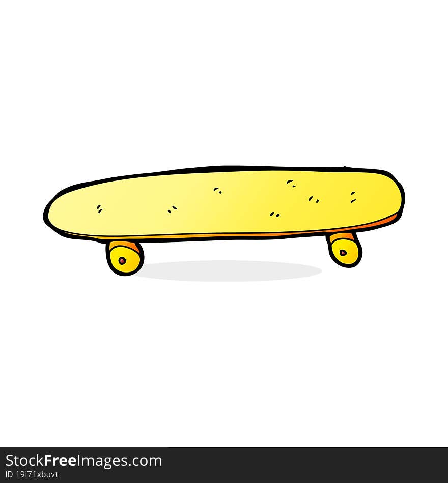 cartoon skateboard